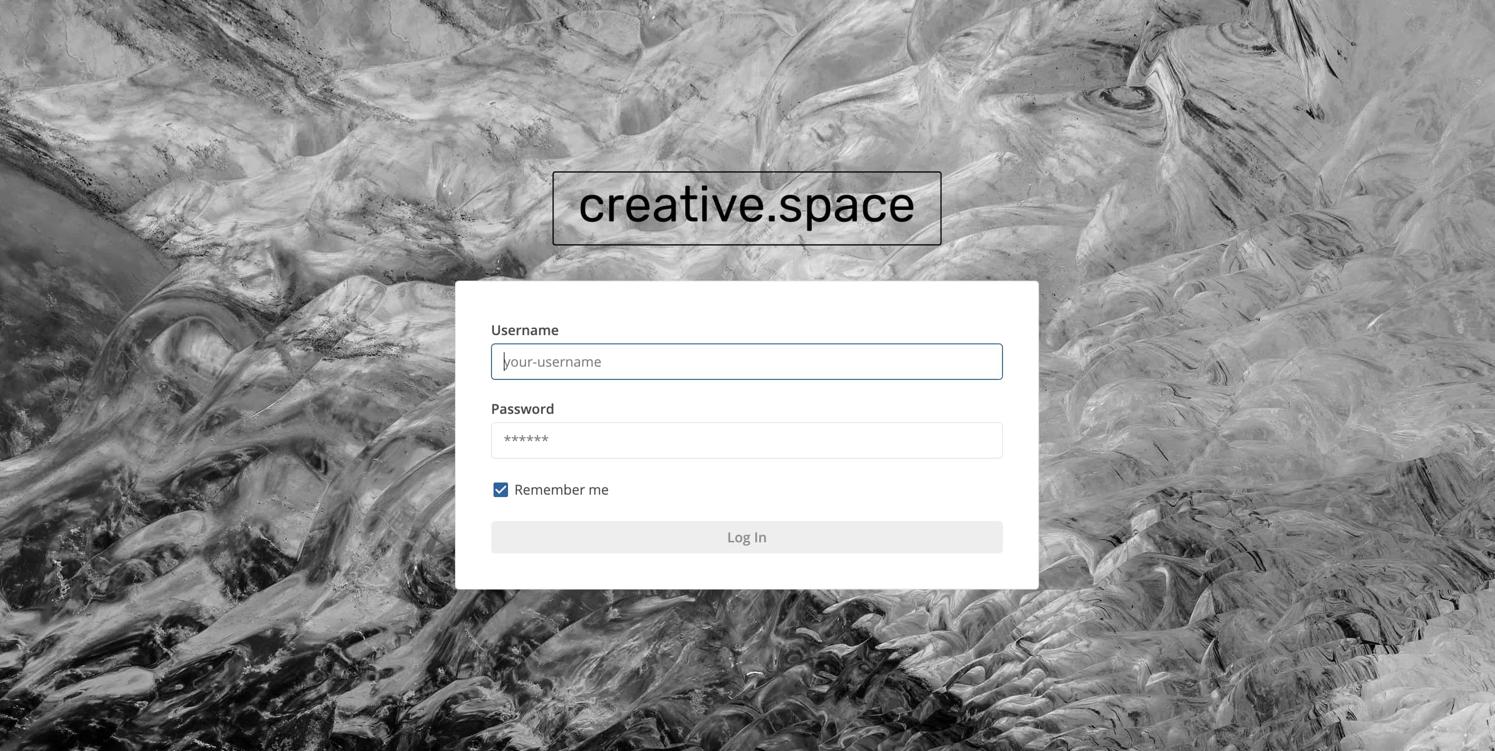 creative.space web interface